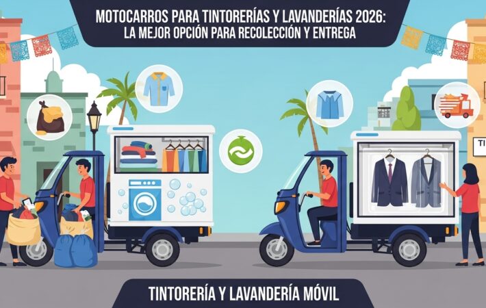 Motocarros para Lavanderia y Tintoreria