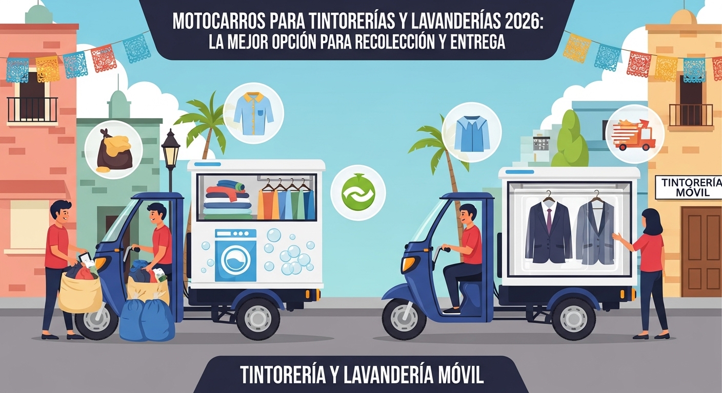 Motocarros para Lavanderia y Tintoreria