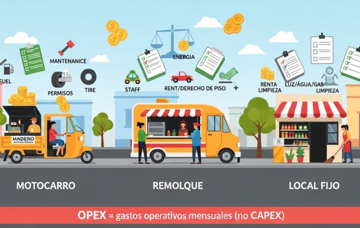 Motocarro vs Remolque vs Local Fijo