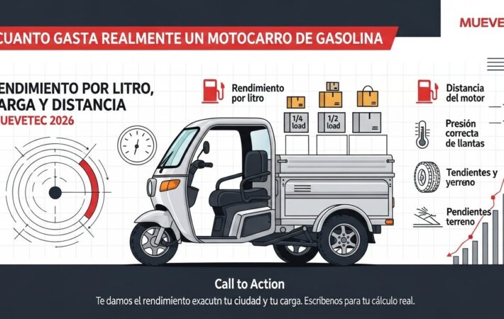 Cuanto gasolina gasta un motocarro