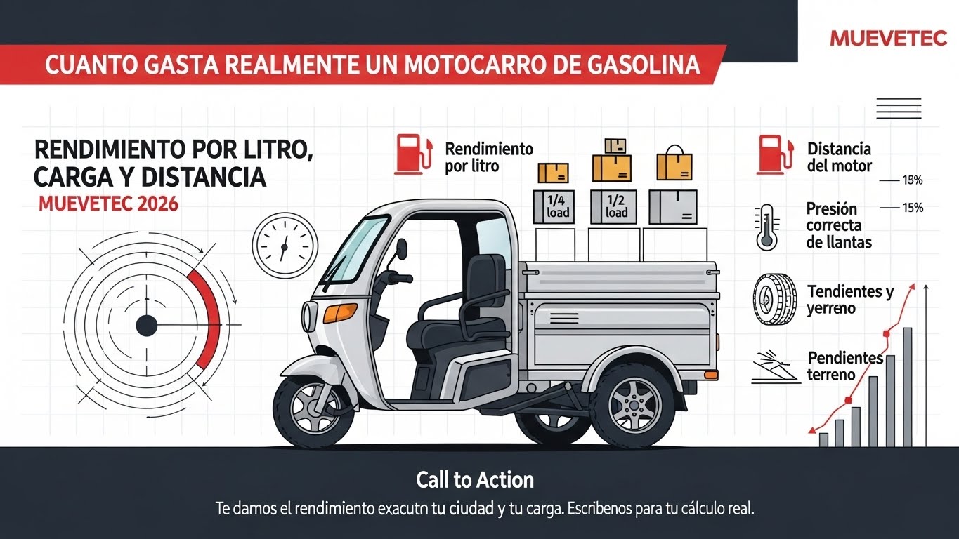 Cuanto gasolina gasta un motocarro